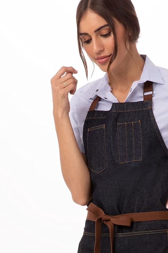 Chef Works Unisex Memphis Bib Apron