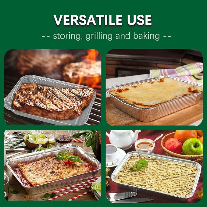 Whaleme 35 Pack Grill Drip Pans Compatible Weber 6415 - Grill Accessories for Weber Spirit, Genesis, Traveler, Q Series, Disposable Aluminum Foil Grease Tray Liners 8.5" X 6"