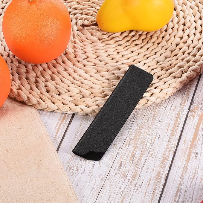 PATIKIL ABS Knife Cover Sleeves for 5" Santoku Knife, 2 Pack Knives Edge Guard Blade Protector Universal Knife Sheath for Home Kitchen, Black
