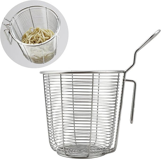 EIKS Spider Strainer Stainless Steel Wire Deep Basket for Hot Pot Cooking Spaghetti Pasta Noodles Dumpling - Rinsing, Straining, Draining Application