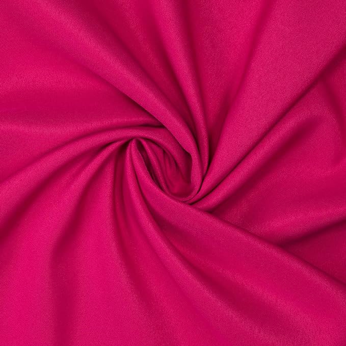 Gee Di Moda Rectangle Tablecloth - 70 x 120 Inch Fuchsia Table Cloth for 6 or 8 Foot Rectangle Tables - Heavy Duty Washable Fabric - for Holiday Party, Dinner, Weddings, Baby Shower & Events