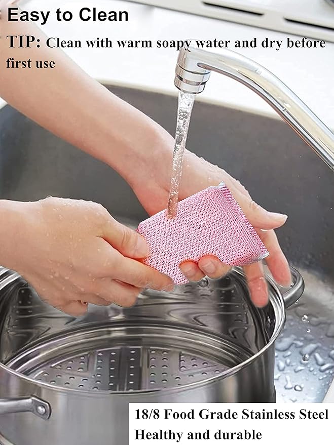 VENTION 3 tier Steamer Pot Stainless Steel Large 30cm, Induction Steamer for Cooking, 11.9 Inch Steam Pot for Dumpling