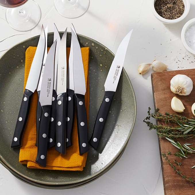 HENCKELS Dynamic Razor-Sharp 8-pc Steak Knife Set, German Engineered Informed by 100+ Years of Mastery