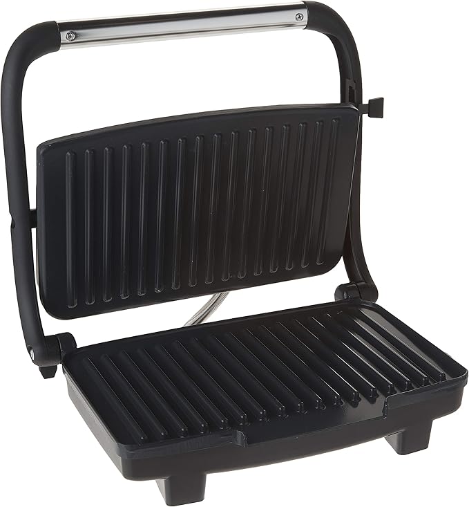 Brentwood TS-611 Compact Panini Press & Sandwich Maker,1000-Watt, Non-Stick,Stainless Steel