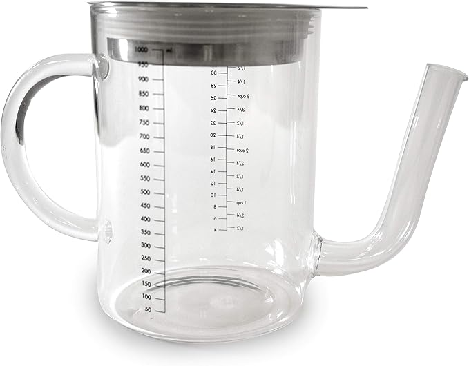 Norpro Glass Gravy Separator with Strainer