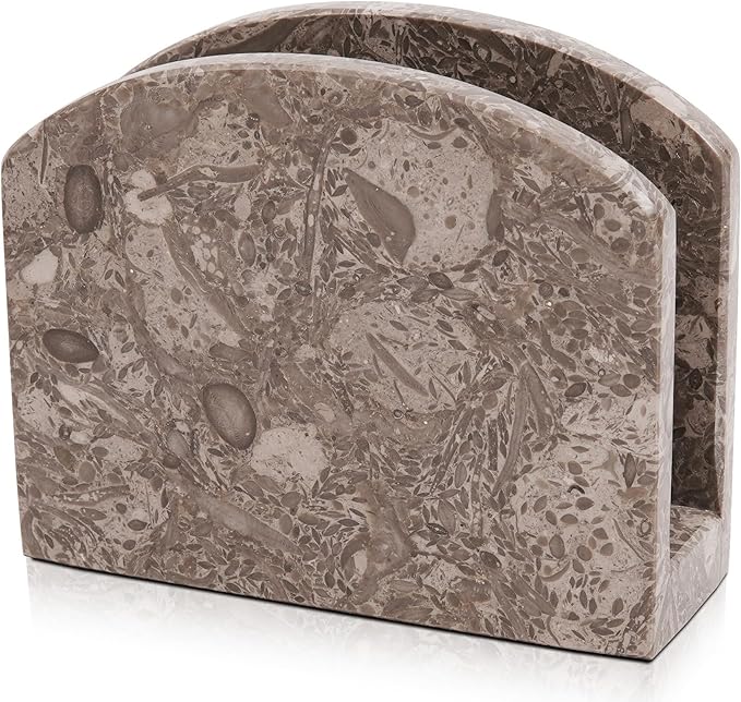Radicaln Marble Napkin Holder 5.5" Inch Oceanic Handmade Dining Table Napkins Holder - Simple Modern Home & Kitchen Paper Towel Holder Countertop - Used as Home Décor & Bar Napkins
