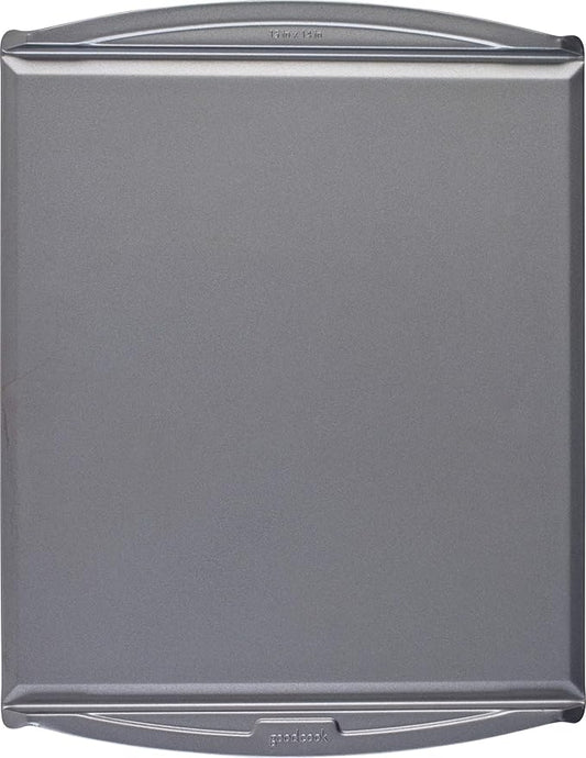 GoodCook Everyday Nonstick Steel Baking Sheet, 15" x 14", Slide off, Gray