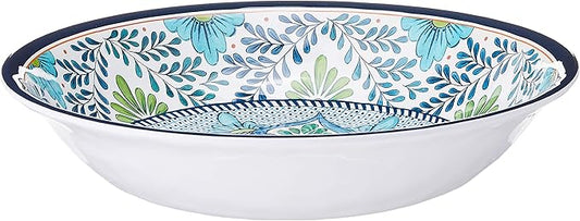 Certified International Talavera Melamine 13.75" x 2.75" Large Serving Bowl, Multicolor -