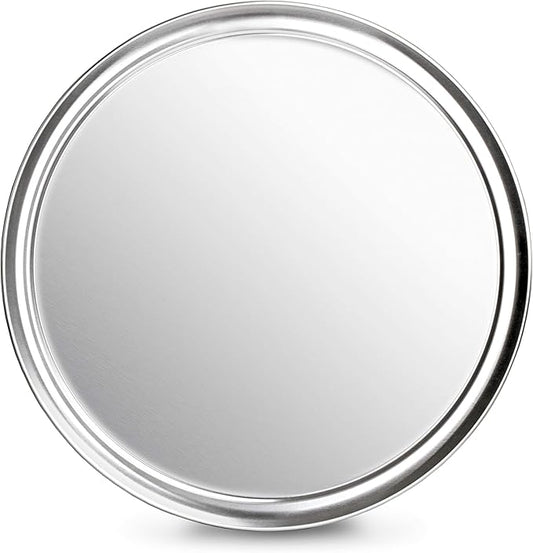 New Star Foodservice 50769 Pizza Pan/Tray, Wide Rim, Aluminum, 16 Inch