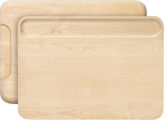 Caraway Cutting Board - Large (17 x 12”) - Double Sided Wood Cutting Board - Made From FSC-Certified Wood - Food-Safe Mineral Oil & Wax Finish