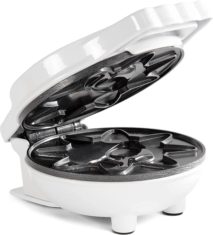 Rise & Shine Mini Sun Waffle Maker- Easter Basket Stuffer Gift, Personal-Sized 4" Sunshine Smile Individual Waffles for Kids Adults- NonStick Electric Iron- Breakfast Pan Cake, Morning Brunch Fun