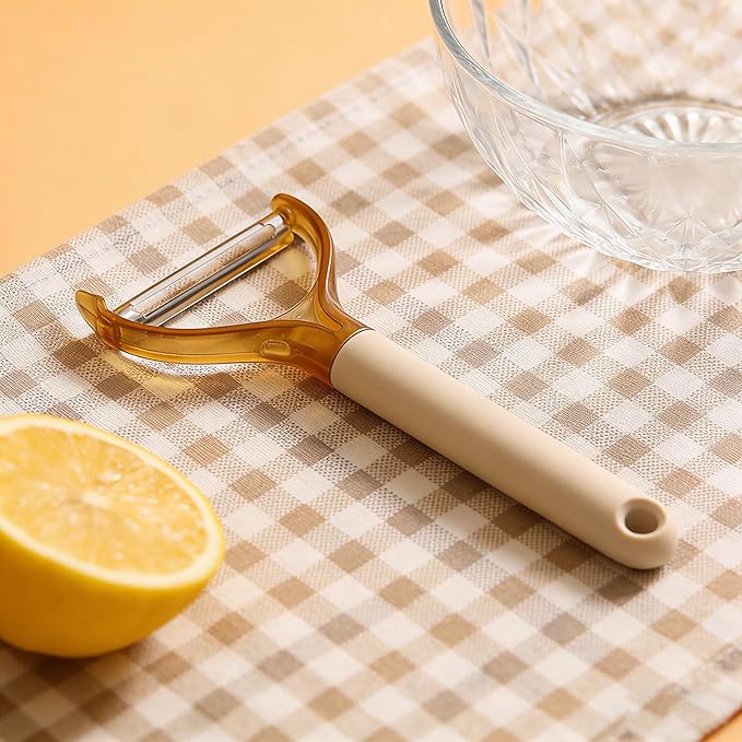 2026Upgraded New Rotating Peeler and Corer 2 in1 Kitchen Peeler 304 Sharp Stainless Steel Blade Y-Shaped Peeler Easy to Clean Suitable for Peeling Vegetables, Fruit, Potatoes, Carrots & Apples