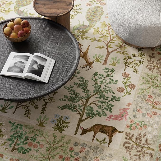 Runner Rugs Washable Kitchen Runner: 2'6"x8' Hallway Runner Rug Stain Resistant Non Slip Low Pile Soft Carpet Runners Rug for Bedroom Hallways Entryway Indoor Beside Bathroom Laundry Room