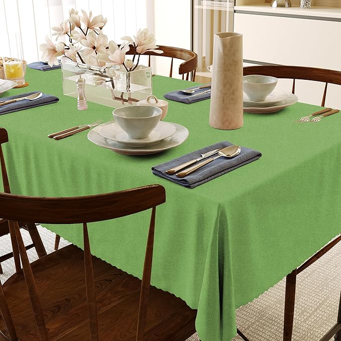 HX&OD Rectangular Tablecloth Cationic Fabric Waterproof Stain Resistant Wrinkle-Resistant for Home/Decoration/Party/Buffet/Wedding/Dining Room/Camping