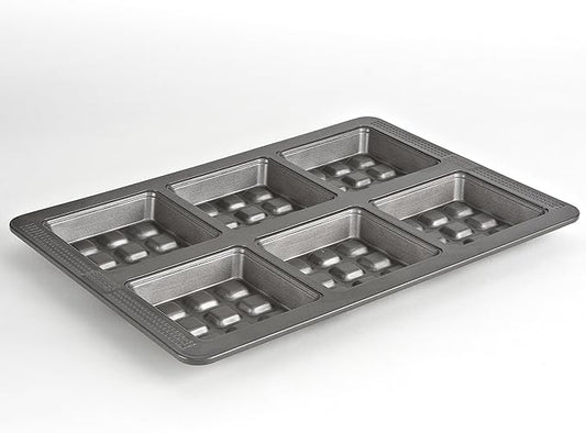 Sweet Creations Waffle Cake Pan, Silver