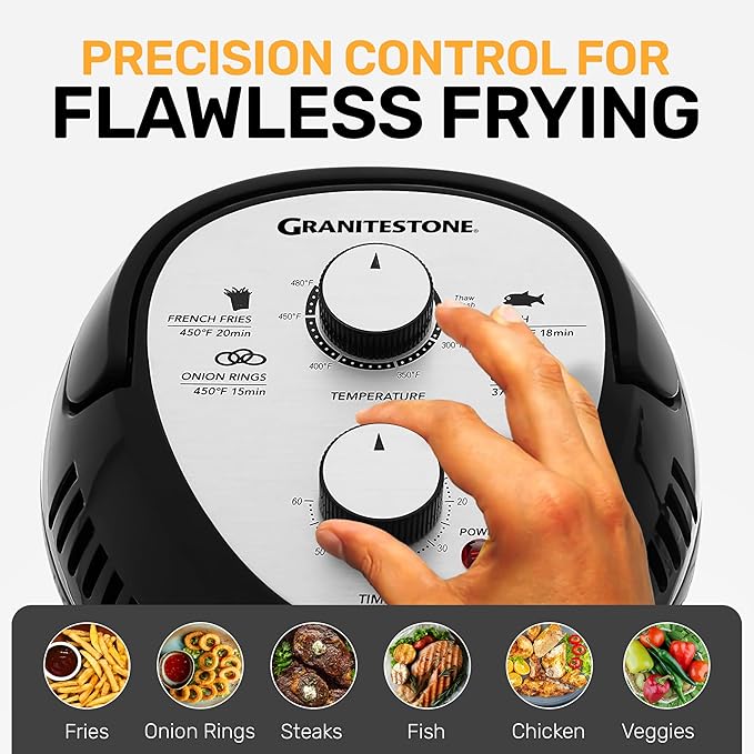 Big Boss 16Qt Large Glass Air Fryer Non Toxic – Family Sized Large Halogen Oven Cooker with 3 Cooking Sections, Stainless Steel Racks, French Fries, Chicken, No Preheat, Self Cleaning, Dishwasher Safe