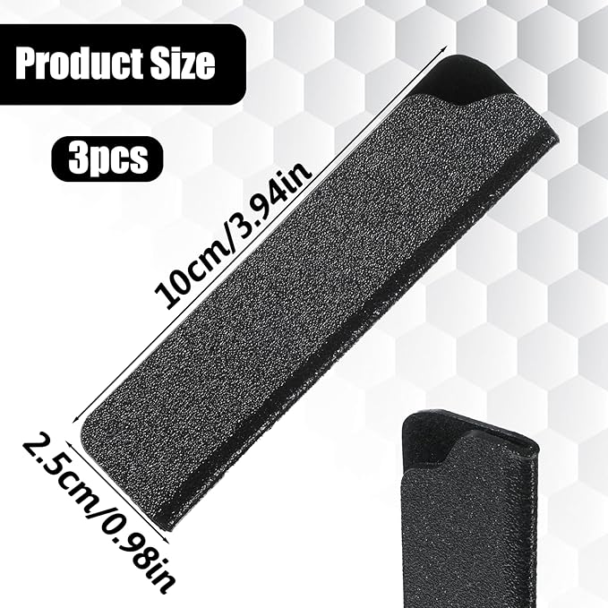 3 PCS Paring Knife Cover 3.5'' Paring Knife Sheath Fruit Knives Edge Guards Plastic Kitchen Blade Sheath Kit Covers with Felt Lining Blade Protectors (Black)