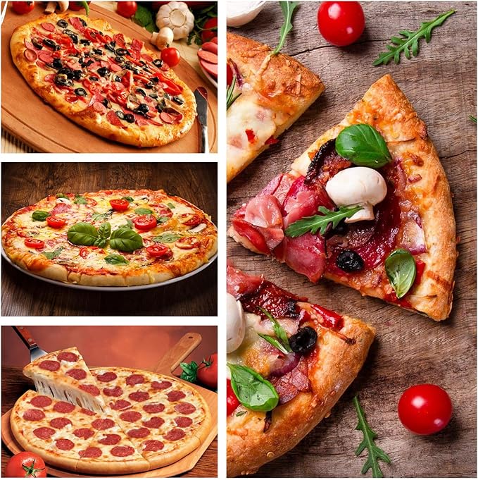 RHBLME Pizza Screen, Aluminum Alloy Pizza Screen Restaurant-Grade Baking Screen for Oven, Round Pizza Crisper Tray Pizza Baking Tray for Home Kitchen BBQ Baking, Seamless (6, 12 Inches)
