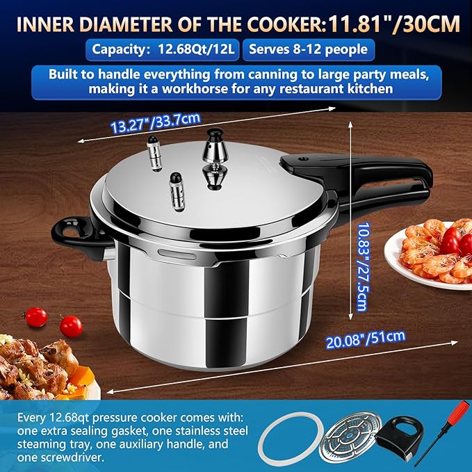 pressure cooker 12 quart, olla de presion,All Stovetops Induction Compatible Thickened mini Pressure Cooker with Spring ollas de presión para cocinar pressure cooker 12+ quart large