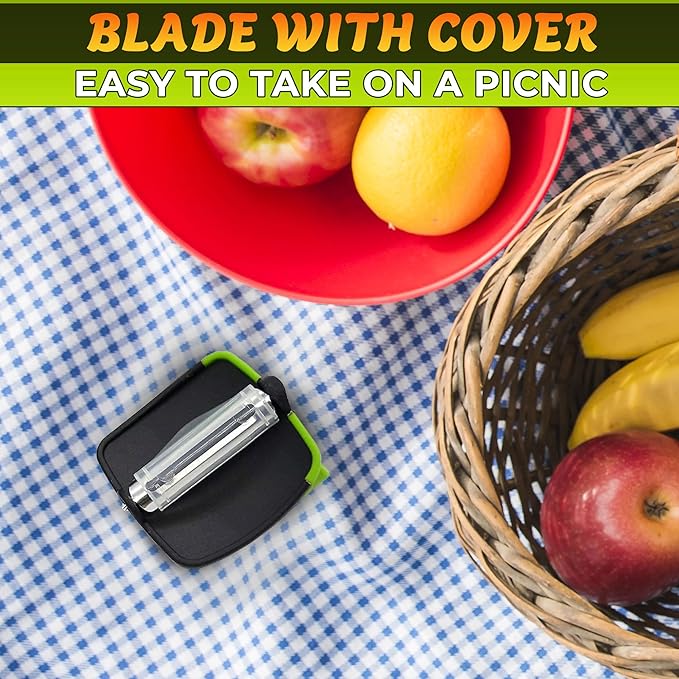 2Pcs Finger Grip Vegetable Peelers for Kitchen - Silicone Palm Peeler with Sharp Double-Sided Blade, Non-Slip Handle, Dishwasher Safe - Versatile for Fruits, Veggies, Potato & Carrot Peeler Tool