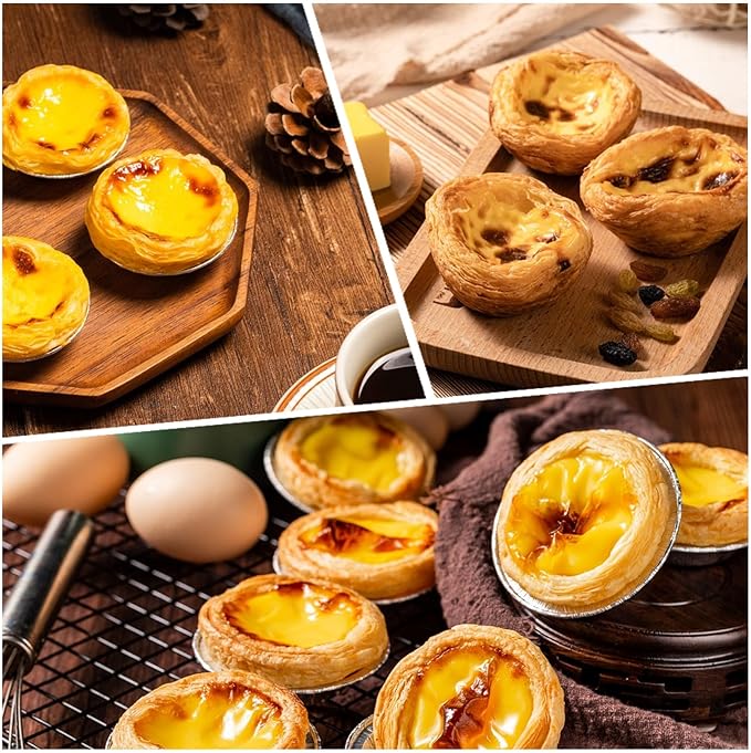 RHBLME 125 PACK Mini Pie Tins, 5 Inch Aluminum Foil Pie Pans Heavy Duty Small Pie Tins, Pot Pie Pans For Bakeries, Cafes, Restaurants, Durable Mini Tart Pans for Pie, Fruit Tarts, Quiche