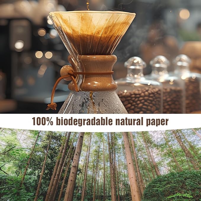 600 Count Cone Coffee Filters #4, Clinuse Unbleached Size 04 Coffee Filters 8-12 Cup, Disposable Natural Paper Filters, No.4 Cone Filters for Ninja, Cuisinart, Pour Over and Drip Coffee Maker