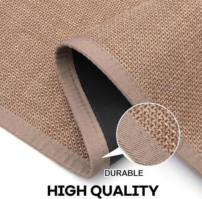Kitchen Rug, Rubber Non Slip Kitchen Rugs Washable, Absorbent Runner Mat for Floor, Machine Washable Standing Mats for in Front of Sink, Door, Laundry, Entryway, Hallway (Camel, 30" × 17.3")