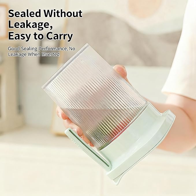 0.95 Quart（900ML）Portable Yogurt Strainer Cup, Compact Greek Yogurt Filter with Whey Separator for Cheese & Soy Milk, Leak-Proof & Easy to Carry Yogurt Maker (White)