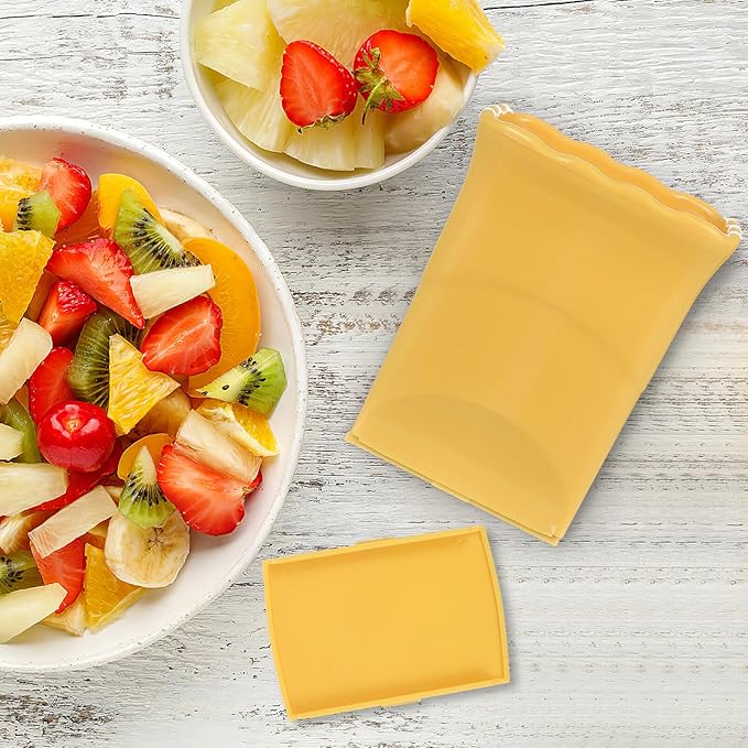 Luxshiny Fruit Slicer 2pcs Egg Slicer Stainless Steel Cutter Mini Slicer Cut Kitchen Cutter Gadgets Fruit Tool for Egg Fruit Vegetable Appetizer Yellow