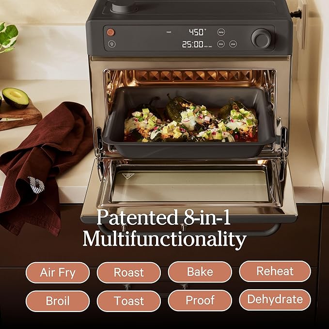 Our Place Wonder Oven Pro Essentials Kit with Large Aluminum Bake Pan and Steel Air Fryer Basket | Non-Toxic, Non-stick, Easy-to-Clean Baking & Frying Accessories, Oven-Safe up to 450°F | Blue Salt