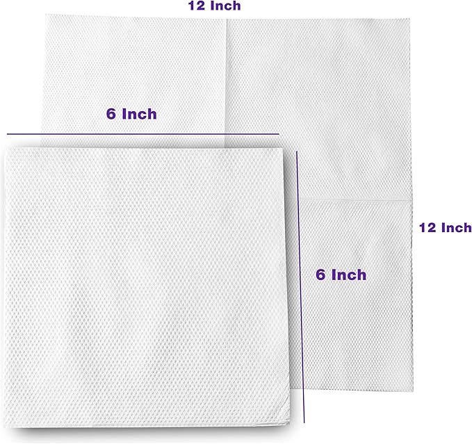 Pantry Value [500 Count - 6x6 Inch folded] 1-ply White Lunch Napkins - Disposable Absorbent Paper Napkins for Everyday use, Events, Parties (12x12 Inch unfolded)