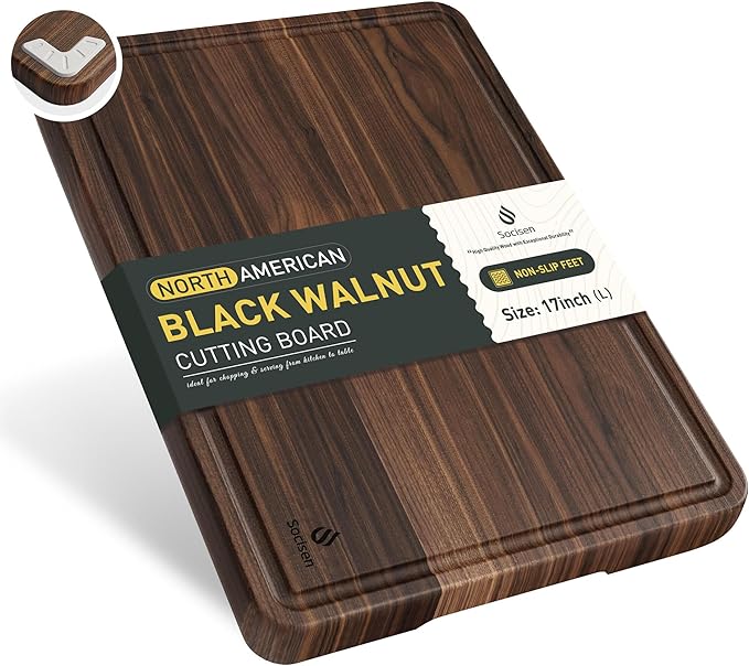 Cutting Board Wood Chopping Board Double Sided Charcuterie Boards Serving Board Kitchen Essential House Warming Hostess Host Gift Serving Tray for Christmas Wedding Birthday Anniversary Red Brown