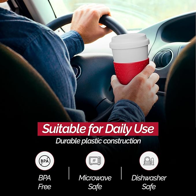 Copco Acadia Travel Mug, 16-Ounce, Cherry Red