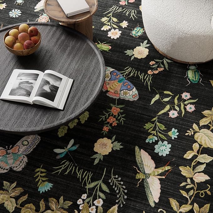 Washable Runners for Hallways Kitchen Rugs: 2'x6' Runner Rug Stain Resistant Non Slip Low Pile Soft Carpet Runners for Hallways Indoor Entryway Kitchen Laundry Room Bedroom Bedside Farmhouse
