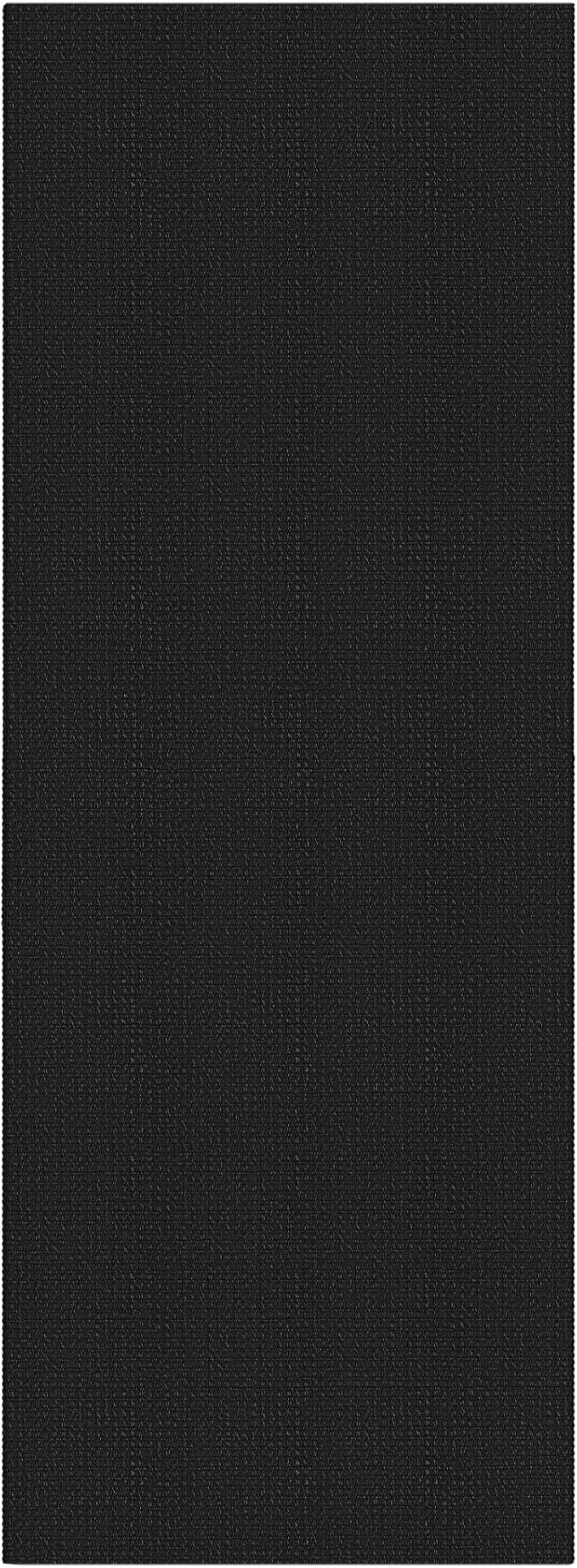 EARTHALL Woven Runner Rug 2x10 Ft Washable Runners for Hallways Long Cotton Non Slip Rubber Backed Kitchen Runner Braided Indoor Floor Carpet for Entryway, Hallway, Kitchen, Black/Grey