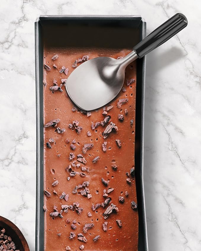 New Star Foodservice 34363 Stainless Steel 18/8 Espresso Frothing Spade & Ice Cream Spade Bakelite Handle, Silver