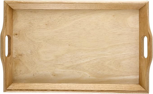 G.E.T. RST-2516-N Natural 25" x 16" Hardwood Room Service Tray Hardwood Room Svc. Trays Collection