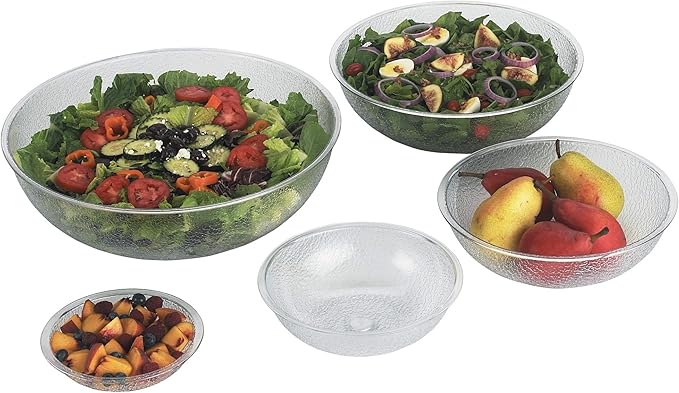 Cambro (PSB12176) 5-4/5 qt Camwear Round Pebbled Bowl [Case of 12]