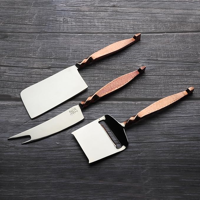 INOX artisans Twisted Urban Cheese Knife 3 Pc. Set