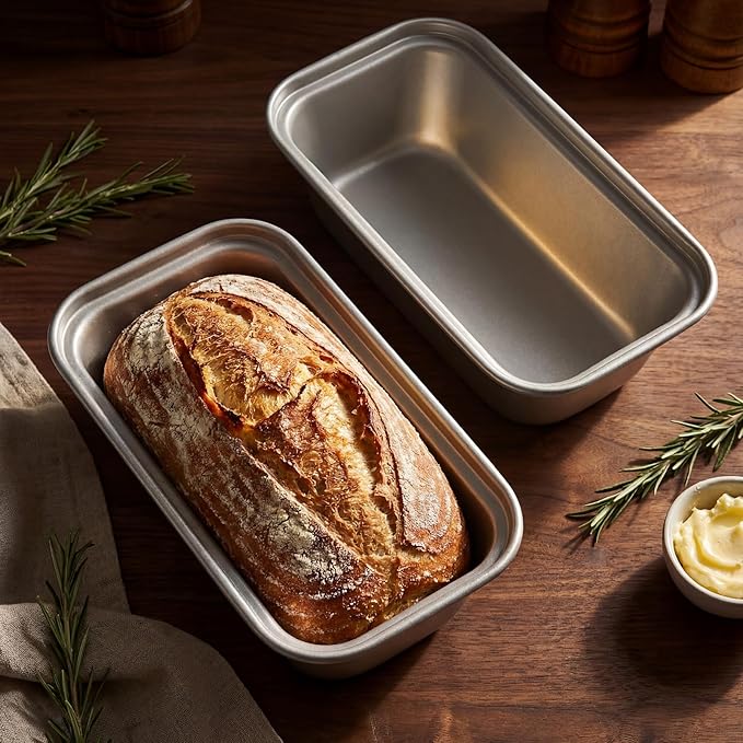 Uiifan 12 Pcs Mini Loaf Pan for Baking Bread Non Stick Small Banana Bread Tins Mini Loaf Pans for Nonstick Tiny Meatloaf Pan Carbon Steel for Oven and Baking (6 * 3.3 * 2inch,Silver)
