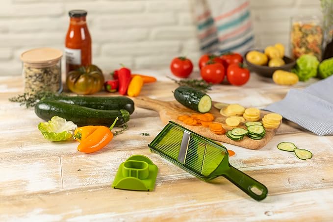 Kuhn Rikon Adjustable Mandoline, Green