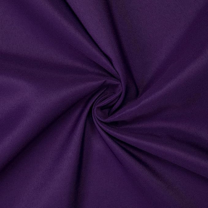 Gee Di Moda Round Tablecloth - 90 Inch Purple Round Table Cloth for 30 to 60 Inch Round Tables - Heavy Duty Washable Fabric - for Buffet Table, Holiday Party, Dinner, Wedding & Baby Shower