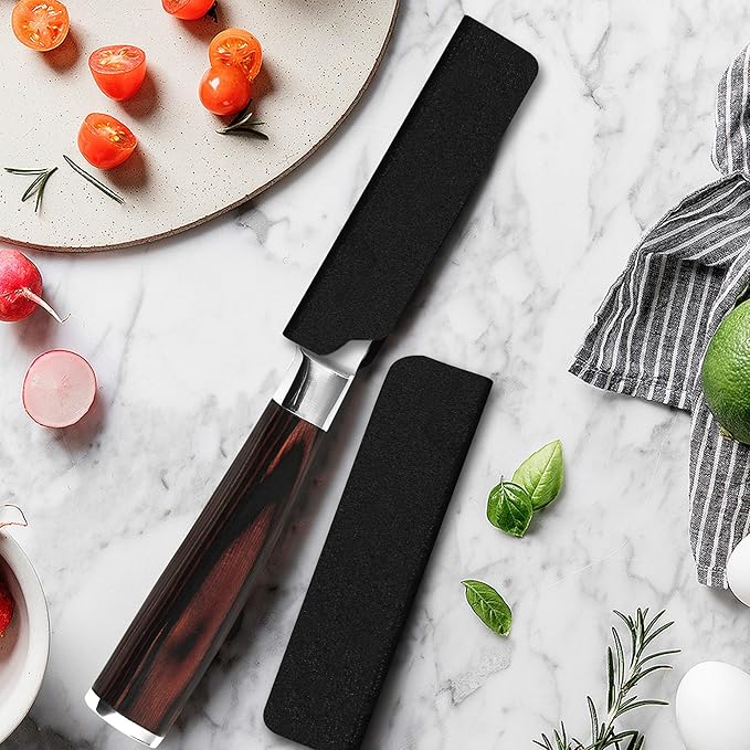 XYJ Universal Knife Edge Guards for 3.5'' Paring Fruit Knife 3 Pcs Set Kitchen Chef Sheath Knife Sleeve ABS Knife Cover Knife Blade Protectors