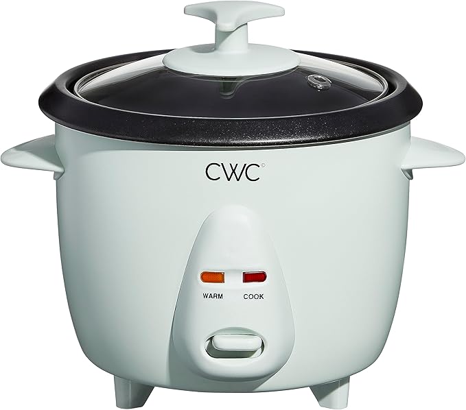 COOK WITH COLOR 6 Cup Rice Cooker 300W - Effortless Cooking and Perfectly, Cooks 3 Cups of Raw Rice for 6 Cups of Cooked Rice, Sage
