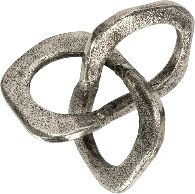 Bloomingville Antique Metal Knot Figurine, Silver