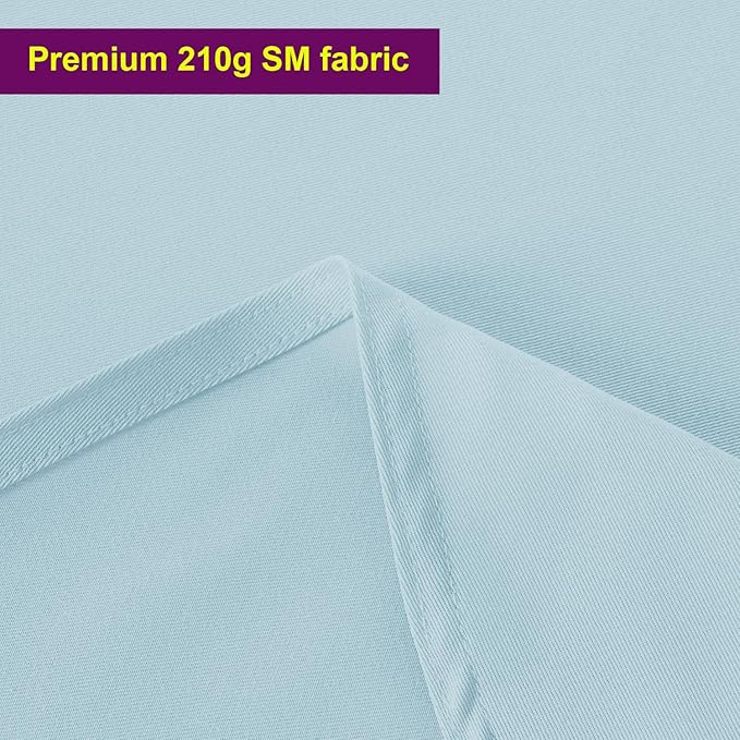 Obstal Dusty Blue Rectangle Table Cloth - Heavy Duty Water Resistance Polyester Tablecloth, Decorative Fabric Table Cover for Outdoor and Indoor Use, 60x120 Inch