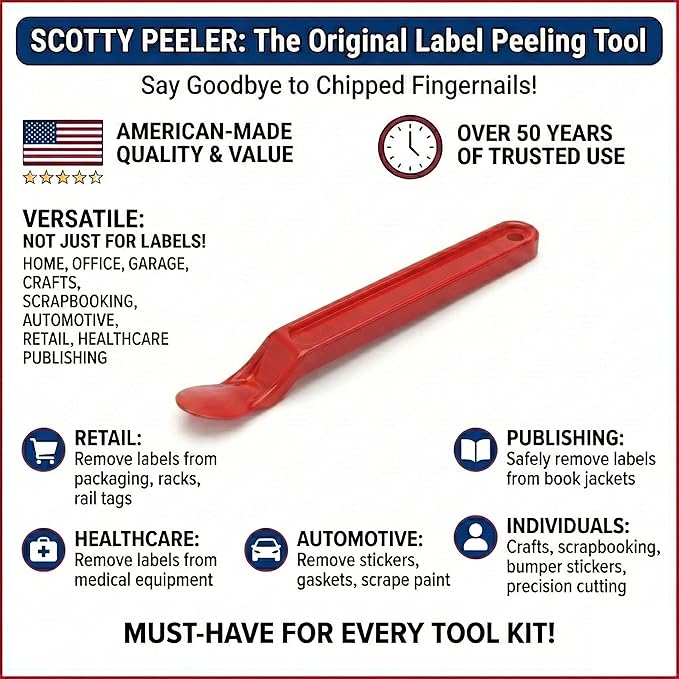 Label & Sticker Remover - The Original (Set of 2 White)