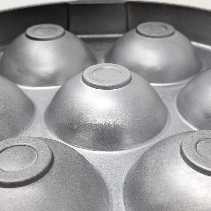 Norpro Nonstick Stuffed Pancake Pan, Munk/Aebleskiver/Ebelskiver 16.5″ x 9″ x 1.25″ Black