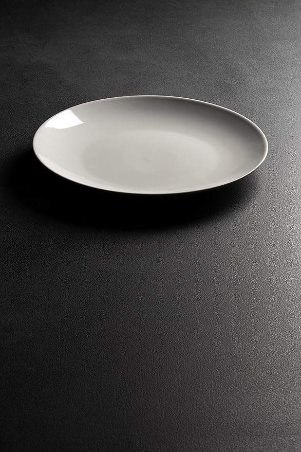 10 Strawberry Street Simply White 10.5" Coupe Dinner Plate, Set of 6