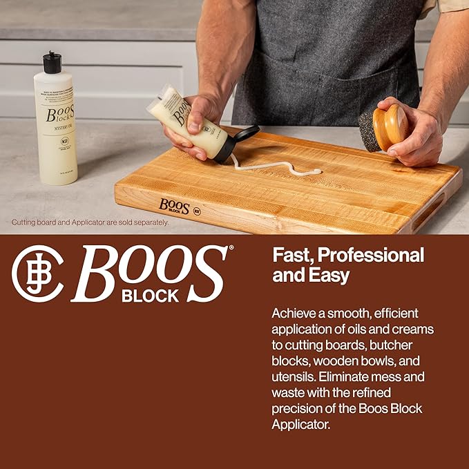 John Boos 2-Piece Care Set, 16 oz Mystery Oil & 5 oz Board Cream - All-Natural Maintenance Formula for Butcher Blocks, Cutting Boards, Wooden Countertops & Wood Utensils